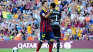 Mesi foi destaque da partida diante do Levante. (Foto: AFP)